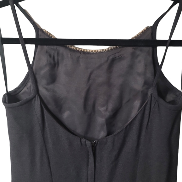 Vintage Gunnie Sax Jessica McClintock Crystal embellished Black Maxi Dress SZ 6 - Picture 11 of 16